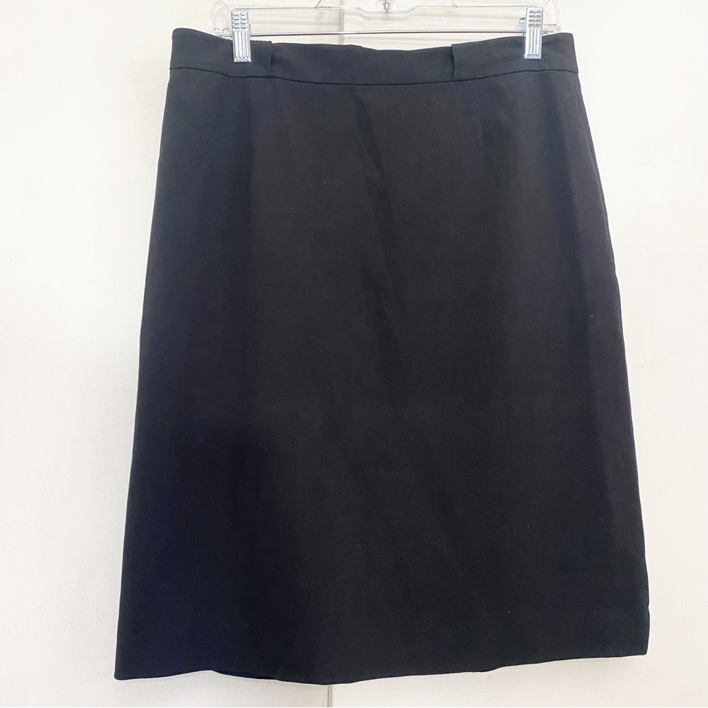 DONNA RAE career lined pencil skirt back zip back slit belt loops 14